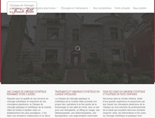 Tablet Screenshot of cliniquegrandeallee.com